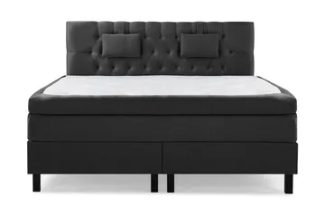 Lucky Diamant Sänggavel 180 cm - Svart/Grå