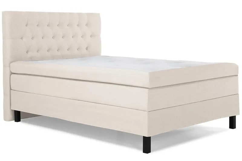 Lucky Kontinentalsäng 140x200Polyeter - Beige - Products - Möbler - Säng - Kontinentalsäng