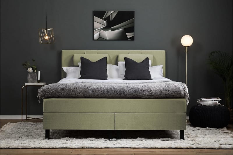 Lucky Kontinentalsäng 150x200 cm - Grön - Products - Möbler - Säng - Kontinentalsäng