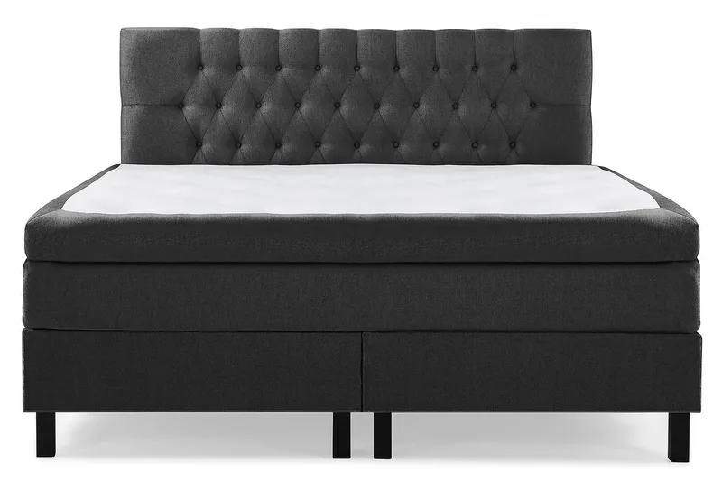 Lucky Kontinentalsäng 180x200Polyeter, Svart/Grå