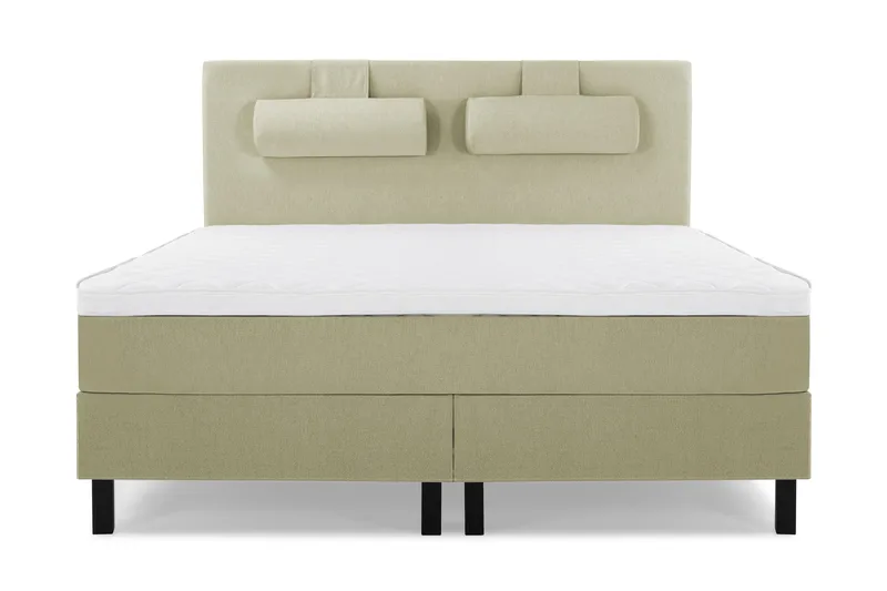 Lucky Sängpaket 150x200 SkumSlät Sänggavel Nackkudde, Nackkudde Stor Grön