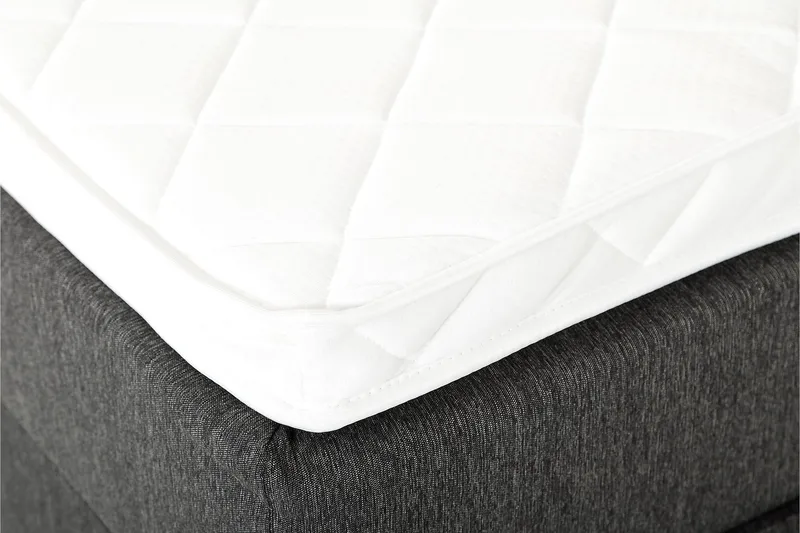 Lucky Sängpaket 150x200 SkumSlät Sänggavel Nackkudde - Nackkudde Stor Svart/Grå - Products - Möbler - Säng - Kontinentalsäng