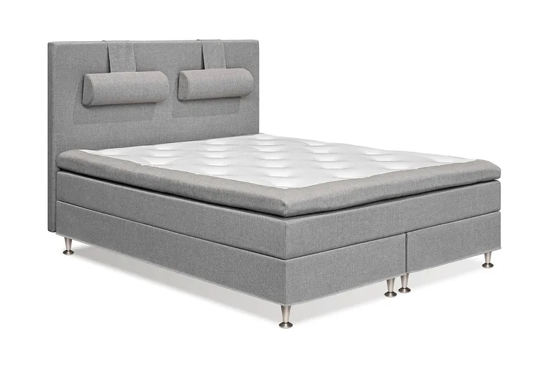 Meja Kontinentalsäng 160x200 - Ljusgrå - Products - Möbler - Säng - Kontinentalsäng