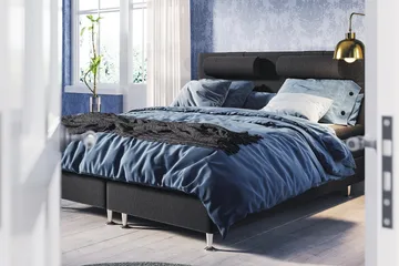 Meja Kontinentalsäng 180x200 - Svart - Products - Möbler - Säng - Kontinentalsäng