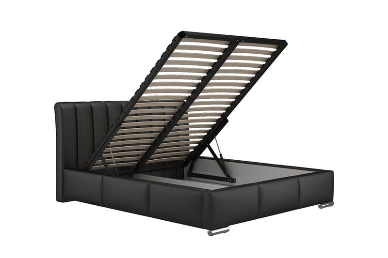 Milano Sängram 140x200 cm - Svart - Products - Möbler - Säng - Sängram & sängstomme