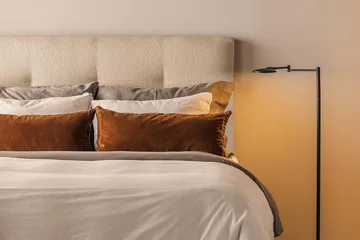 Oslo Lyx Kontinentalsäng Boucle 120x200 - Beige - Products - Möbler - Säng - Kontinentalsäng