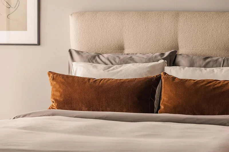 Oslo Lyx Kontinentalsäng Boucle 120x200 - Beige - Products - Möbler - Säng - Kontinentalsäng