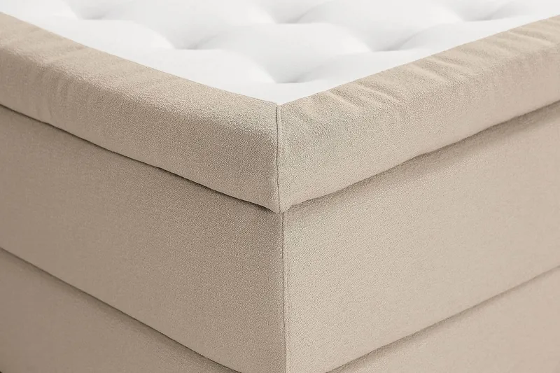 Oslo Lyx Kontinentalsäng Boucle 140x200 - Beige - Products - Möbler - Säng - Kontinentalsäng