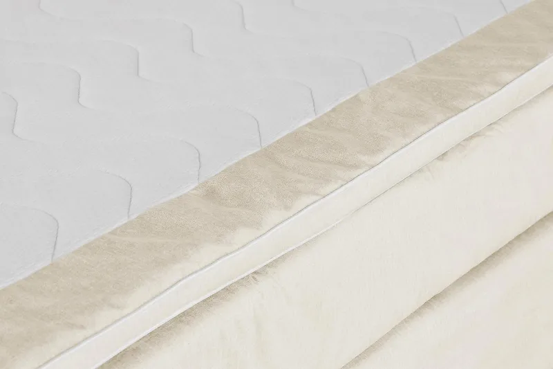 Princess Kontinentalsäng 120x200cm - Beige/Sammet - Products - Möbler - Säng - Kontinentalsäng