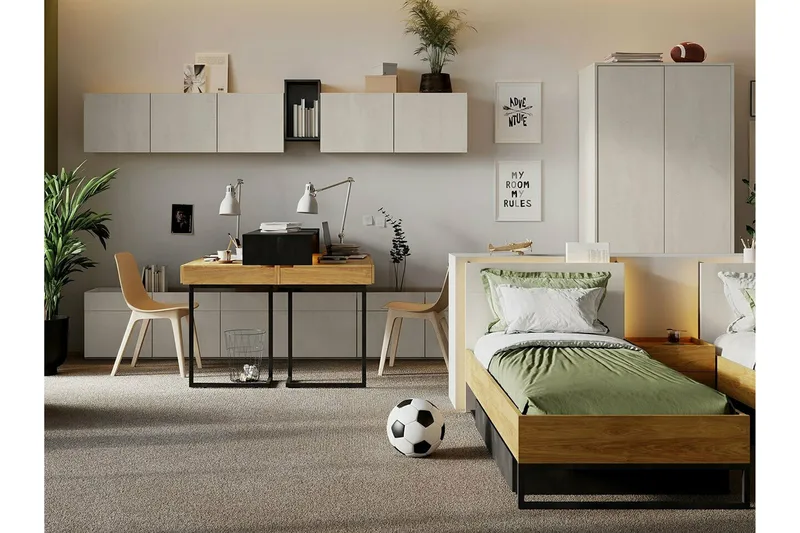 Rathmore Sängram 120x200 cm - Mörkgrå - Products - Möbler - Säng - Sängram & sängstomme