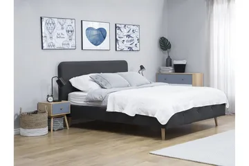 Rennes Sängram 140x200 cm - Grå - Products - Möbler - Säng - Dubbelsäng