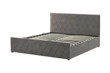 Rochefort Förvaringssäng 180x200 cm - Sammet/Grå - Products - Möbler - Säng - Säng med förvaring