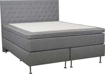 Säng 180x200 cm grå pocket 5 zoner - grey zeugma v149 - Products - Möbler - Säng - Kontinentalsäng