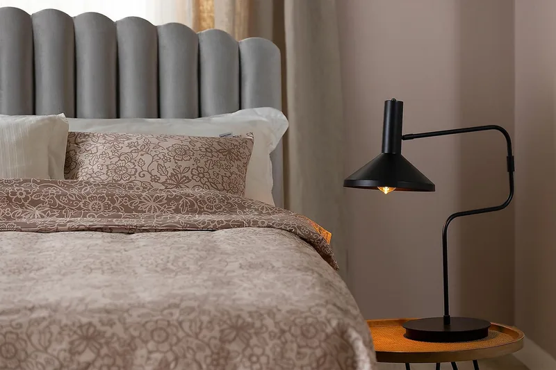 Davia Sänggavel 180 cm - Ljusgrå/Sammet - Products - Möbler - Säng - Sängtillbehör & sänggavel - Sänggavel