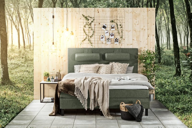 Lucky Sänggavel Slät 140 cm - Grön - Products - Möbler - Säng - Sängtillbehör & sänggavel - Sänggavel