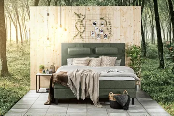 Lucky Sänggavel Slät 150 cm - Grön - Products - Möbler - Säng - Sängtillbehör & sänggavel - Sänggavel