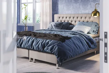 Meja Diamant Sänggavel 140x120 - Ljusgrå - Products - Möbler - Säng - Sängtillbehör & sänggavel - Sänggavel