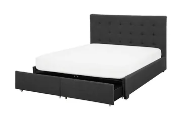 Sandrick Dubbelsäng med Förvaring 160x200 - Grå - Products - Möbler - Säng - Säng med förvaring