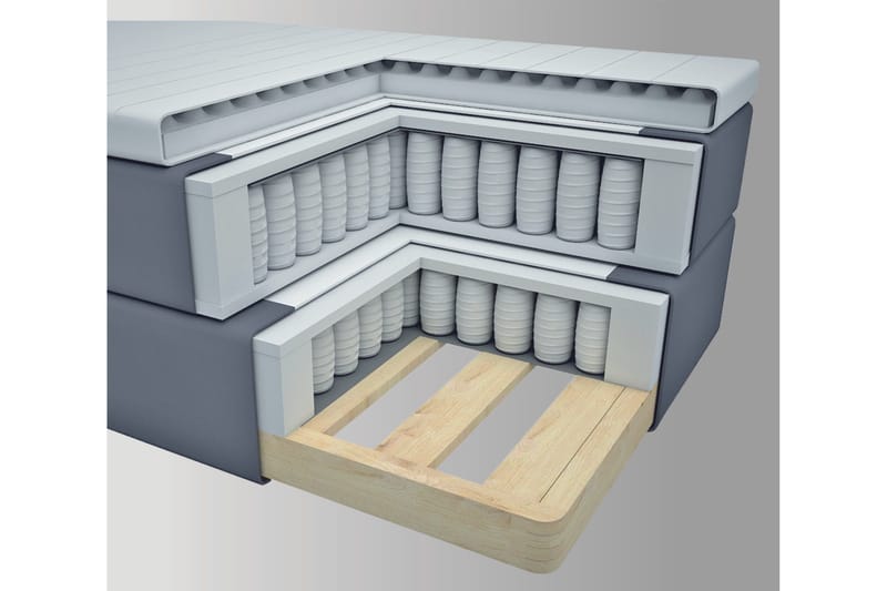 Select No 3 Komplett Sängpaket 120x200 Fast - Mörkgrå/Koppar - Products - Möbler - Säng - Enkelsäng
