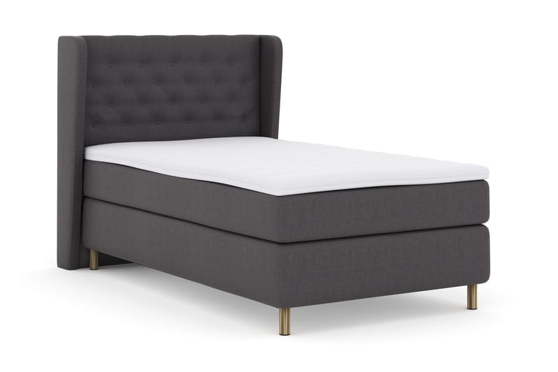 Select No 3 Komplett Sängpaket 120x200 Fast - Mörkgrå/Koppar - Products - Möbler - Säng - Enkelsäng