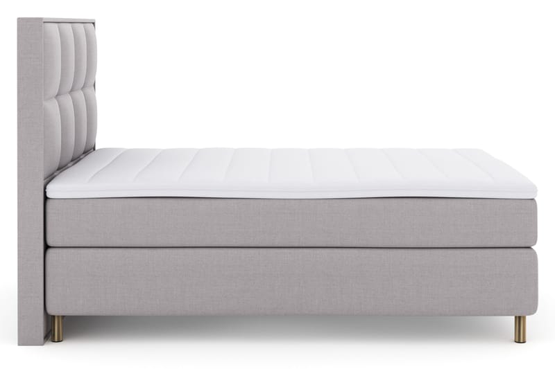 Select No 3 Komplett Sängpaket 140x200 Fast - Ljusgrå/Koppar - Products - Möbler - Säng - Kontinentalsäng