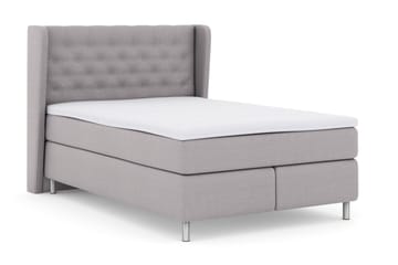 Select No 3 Komplett Sängpaket 140x200 Medium - Ljusgrå/Metall - Products - Möbler - Säng - Kontinentalsäng