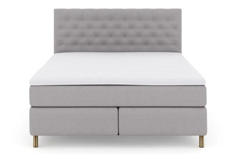 Select No 3 Komplett Sängpaket 160x200 Medium - Ljusgrå/Koppar - Products - Möbler - Säng - Kontinentalsäng