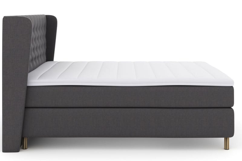 Select No 3 Komplett Sängpaket 160x200 Medium - Mörkgrå/Koppar - Products - Möbler - Säng - Kontinentalsäng