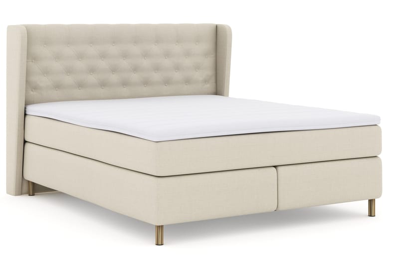 Select No 3 Komplett Sängpaket 180x200 Fast - Beige/Koppar - Products - Möbler - Säng - Kontinentalsäng