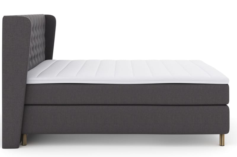 Select No 3 Komplett Sängpaket 180x200 Fast - Mörkgrå/Koppar - Products - Möbler - Säng - Kontinentalsäng