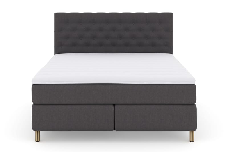 Select No 3 Komplett Sängpaket 180x200 Fast - Mörkgrå/Koppar - Products - Möbler - Säng - Kontinentalsäng