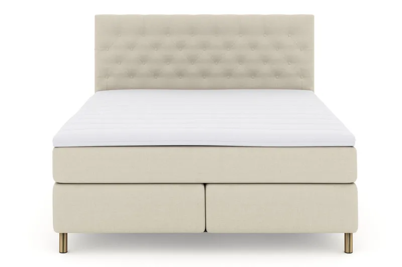 Select No 3 Komplett Sängpaket 180x200 Medium, Beige/Koppar