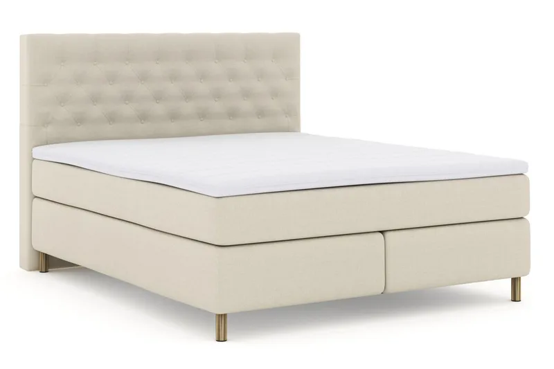 Select No 3 Komplett Sängpaket 180x200 Medium - Beige/Koppar - Products - Möbler - Säng - Kontinentalsäng