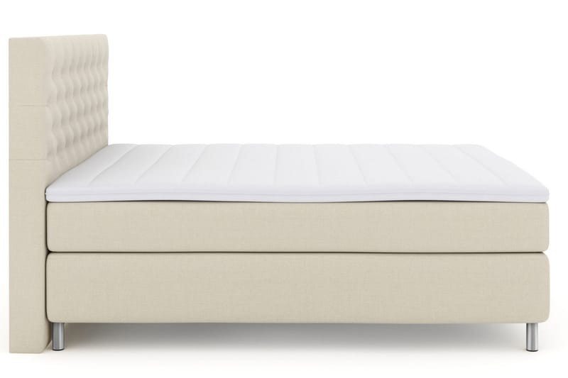 Select No 3 Komplett Sängpaket 210x210 Fast - Beige/Metall - Products - Möbler - Säng - Kontinentalsäng