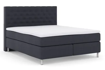 Select No 3 Komplett Sängpaket 210x210 Fast - Blå/Metall - Products - Möbler - Säng - Kontinentalsäng