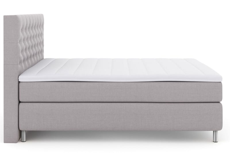 Select No 3 Komplett Sängpaket 210x210 Fast - Ljusgrå/Metall - Products - Möbler - Säng - Kontinentalsäng