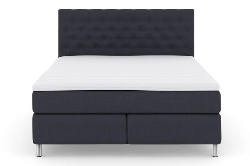 Select No 3 Komplett Sängpaket 210x210 Medium - Blå/Metall - Products - Möbler - Säng - Kontinentalsäng