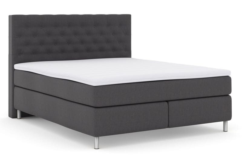 Select No 3 Komplett Sängpaket 210x210 Medium - Mörkgrå/Metall - Products - Möbler - Säng - Kontinentalsäng
