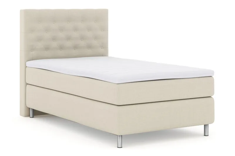 Select No 3 Kontinentalsäng 120x200 Fast - Beige/Metall - Products - Möbler - Säng - Enkelsäng