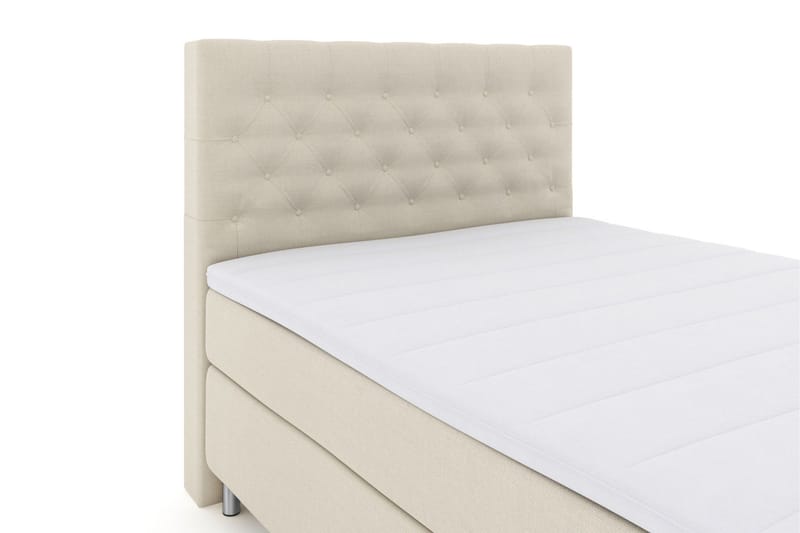 Select No 3 Kontinentalsäng 140x200 Fast - Beige/Metall - Products - Möbler - Säng - Kontinentalsäng