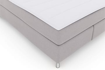 Select No 3 Kontinentalsäng 140x200 Fast - Ljusgrå/Metall - Products - Möbler - Säng - Kontinentalsäng
