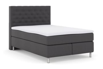 Select No 3 Kontinentalsäng 140x200 Fast - Mörkgrå/Metall - Products - Möbler - Säng - Kontinentalsäng