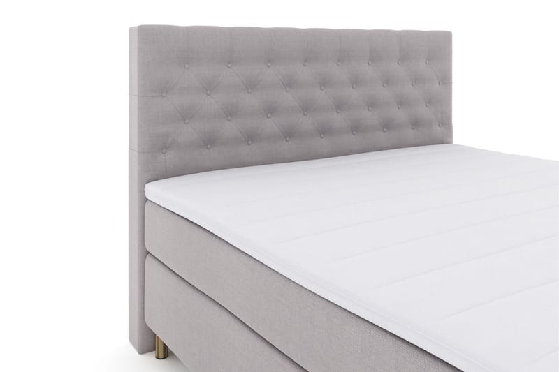 Select No 3 Kontinentalsäng 160x200 Medium - Ljusgrå/Koppar - Products - Möbler - Säng - Kontinentalsäng