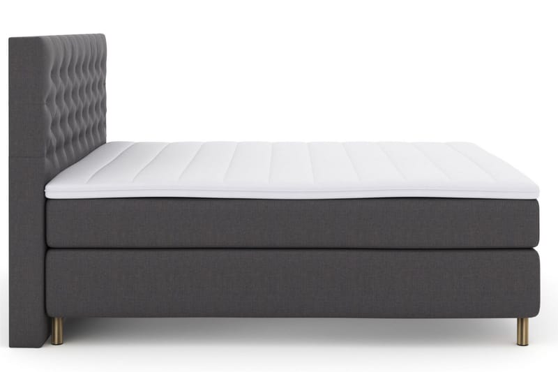 Select No 3 Kontinentalsäng 160x200 Medium - Mörkgrå/Koppar - Products - Möbler - Säng - Kontinentalsäng