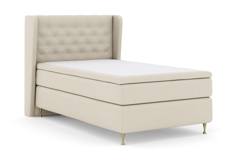 Select No 4 Komplett Sängpaket 120x200 Fast - Beige/Guld - Products - Möbler - Säng - Enkelsäng