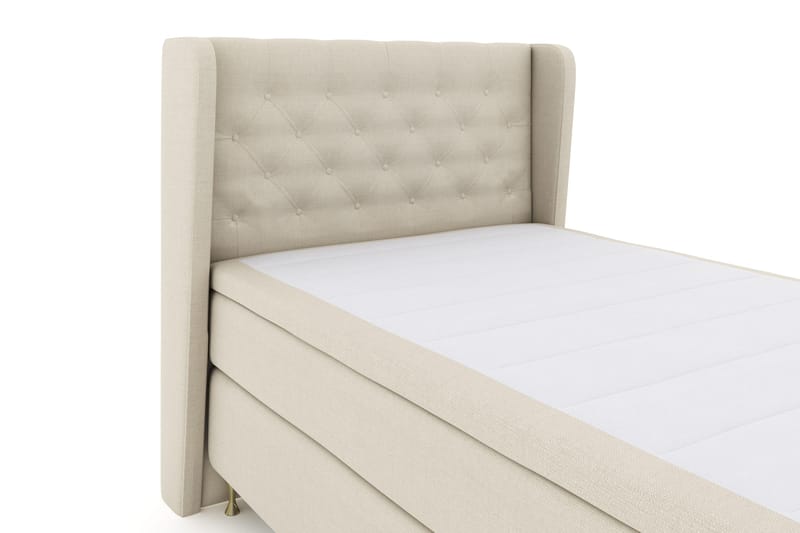 Select No 4 Komplett Sängpaket 120x200 Fast - Beige/Guld - Products - Möbler - Säng - Enkelsäng