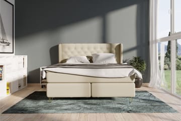 Select No 4 Komplett Sängpaket 120x200 Fast - Beige/Guld - Products - Möbler - Säng - Enkelsäng