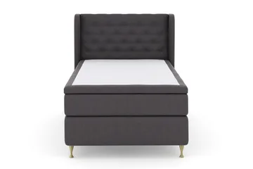 Select No 4 Komplett Sängpaket 120x200 Fast - Mörkgrå/Guld - Products - Möbler - Säng - Enkelsäng