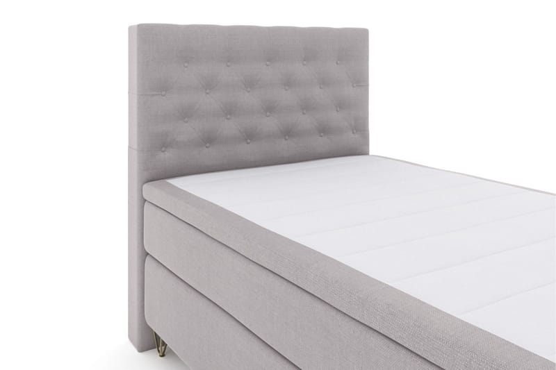 Select No 4 Komplett Sängpaket 120x200 Medium - Ljusgrå/Metall V-form - Products - Möbler - Säng - Enkelsäng
