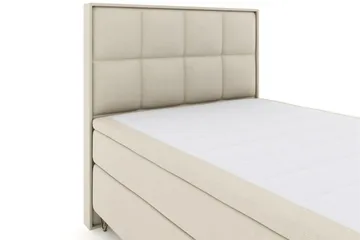 Select No 4 Komplett Sängpaket 140x200 Fast/Medium - Beige/Metall V-form - Products - Möbler - Säng - Kontinentalsäng